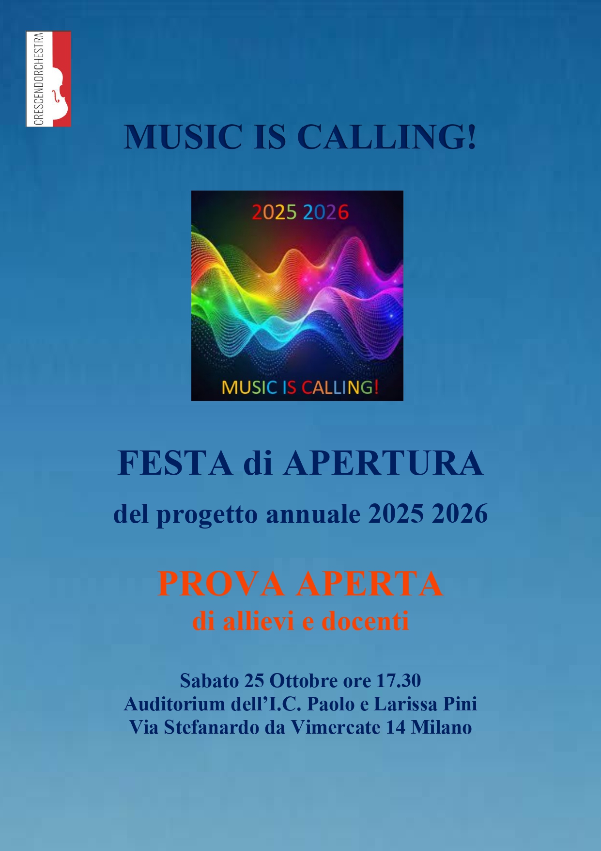 Festa di apertura 2025-2026