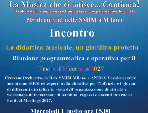 Festival Meetings 2027: CrescendOrchestra al lavoro su un nuovo progetto dedicato alla didattica musicale